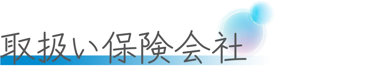 取扱い保険会社
